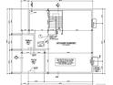Blueprint of the unfinished basement layout with a sump pump and patio above it at 2892 N Monroe St, Denver, CO 80205