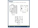 Three-story floorplan with 3 bedrooms and 2.5 bathrooms at , Aurora, CO 80019