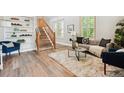 Living room featuring hardwood floors and stylish furniture at 1843 Spruce St, Boulder, CO 80302
