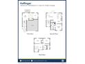 Two-story home floor plan with 3-4 bedrooms, 2.5-3.5 bathrooms, and a 2-car garage at , Aurora, CO 80019