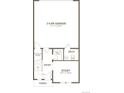 Lower level floorplan features a 2-car garage and study at 5266 Robb St, Arvada, CO 80002