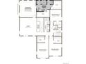 Second floor plan featuring primary suite, bedrooms, and laundry room at 24955 E 41St Ave, Aurora, CO 80019