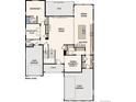 Main level floor plan including kitchen, dining room, and great room at 1742 Morgan Dr, Erie, CO 80516