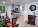 Modern gray kitchen with granite countertops and stainless steel appliances at 2635 S Josephine St, Denver, CO 80210