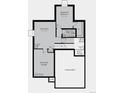 Basement floor plan featuring a bedroom, rec room, and unfinished storage at 23857 E 35Th Ave, Aurora, CO 80019