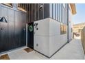 Modern townhouse entrance with wreath at 2466 S Delaware St # 2, Denver, CO 80223