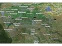 Regional map highlighting Denver and surrounding areas at 6233 Crowfoot Valley Rd, Parker, CO 80134