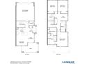 Two-story home floor plan, showing kitchen, bedrooms, and bathrooms at 1933 S Gold Bug Way, Aurora, CO 80018