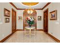 Grand entryway with ornate details and large vase at 2001 Lincoln St # 3223, Denver, CO 80202
