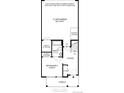 First floor plan showcasing a 2-car garage, bedroom, bathroom, and porch at 647 Skyhook St, Erie, CO 80516