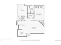 Floor plan showing a 2 bedroom, 2 bath condo at 13095 W Cedar Dr # 302, Lakewood, CO 80228