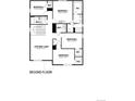 Second floor layout shows four bedrooms, two baths, and a loft at 18307 Prince Hill Cir, Parker, CO 80134