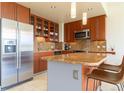 Modern kitchen with stainless steel appliances and granite countertops at 1201 N Williams St # 3B, Denver, CO 80218