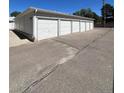 Row of detached garages available for residents at 650 S Clinton St # 5B, Denver, CO 80247
