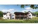 Modern farmhouse style home with large deck at 8830 Witez Ct, Parker, CO 80134