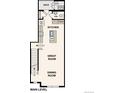 Main floor plan showcasing the kitchen, great room, and dining area at 455 Interlocken Blvd # 102, Broomfield, CO 80021
