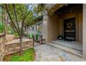 Front entrance with stone walkway and landscaping at 4506 Silver Wing Ct, Castle Rock, CO 80108