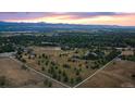 Aerial view showing property lines and surrounding landscape at 160 Ponderosa Dr, Boulder, CO 80303