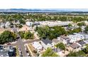 Aerial view of house and neighborhood, showcasing nearby amenities at 4500 Stuart St, Denver, CO 80212