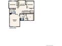 Upper level floor plan with owner's suite and additional bedrooms at 13841 Bunny Hop Ln, Parker, CO 80134