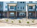 Modern townhome community with multiple units and balconies at 6940 Merseyside Ln, Castle Pines, CO 80108
