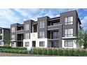 Modern apartment building with grey and white exterior at 11930 Soprano Cir # 201, Lone Tree, CO 80134