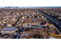 Aerial view of multi-unit property near highway, ample parking at 4625 W 6Th Ave # 10, Denver, CO 80204