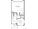 Floor plan showcasing a two-car garage, flex room, powder room, and foyer at 646 Saddle Dr, Erie, CO 80516