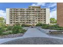 Courtyard with benches and landscaping features at 4801 E 9Th Ave # 410S, Denver, CO 80220