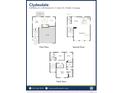 3-story floor plan for the Clydeasdale model at , Aurora, CO 80019