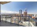 Expansive balcony showcasing breathtaking city and mountain views at 891 14Th St # 3108, Denver, CO 80202