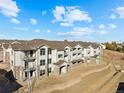 Aerial view of Hunters Chase townhouses under construction at 18633 Stroh Rd # 1-103, Parker, CO 80134