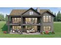 Contemporary home with a large deck and walkout lower level at 6188 Oxford Peak Ln, Castle Rock, CO 80108