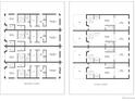 Second floor plan with three bedrooms, Primary bathroom, laundry, and deck access at 552 Monroe St, Denver, CO 80206