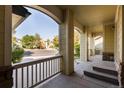 Inviting front porch with view of the neighborhood at 22264 E Frost Pl, Aurora, CO 80016
