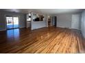 Hardwood floors and open concept living space at 6601 E Exposition Ave, Denver, CO 80224