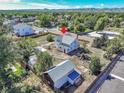 Aerial view showing house and yard at 4550 Miller St, Wheat Ridge, CO 80033