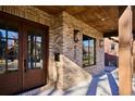 Elegant front entrance with double doors and brick facade at 457 S Vine St, Denver, CO 80209
