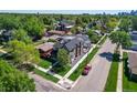 Aerial view showcasing the home's curb appeal and neighborhood at 2200 Newton St, Denver, CO 80211