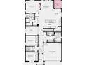 First-floor plan showcasing the primary suite, great room, kitchen, dining area, and other rooms at 16514 W 93Rd Way, Arvada, CO 80007