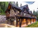Large luxury home exterior with stone and wood accents at 1003 Boreas Pass Rd, Breckenridge, CO 80424