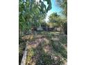 Backyard with chain link fence, small shed, and gravel at 2080 Emporia St, Aurora, CO 80010