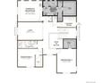 Second floor plan with owner's suite, laundry, and 2 additional bedrooms at 25041 E 38Th Ave, Aurora, CO 80019