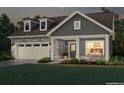 Two-story home with gray siding, stone accents, and dormer windows at 374 Josef Cir, Fort Lupton, CO 80621