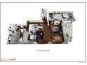Floor plan showcasing an open concept layout with multiple bedrooms and bathrooms at 1133 14Th St # 2620, Denver, CO 80202