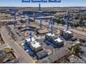 Aerial view of community near schools and amenities at 310 S Cherrywood Dr # 101, Lafayette, CO 80026