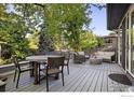 Spacious deck with seating area, perfect for outdoor entertaining at 2870 18Th St, Boulder, CO 80304