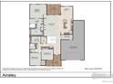 Main level floor plan of Ainsley home, 2465 sqft at 23833 E 36Th Pl, Aurora, CO 80019
