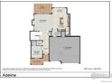 Main level floor plan of a home with open concept living areas and a 3-car garage at 24146 E 35Th Dr, Aurora, CO 80019