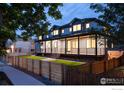 Modern home with fenced yard and walkway at 2122 Goss E Cir, Boulder, CO 80302